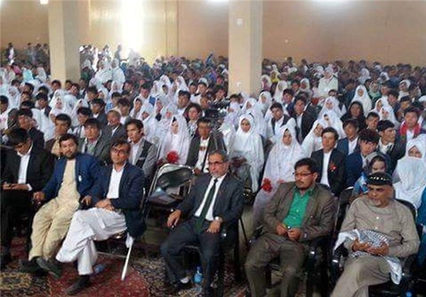 برگزاری مراسم عروسی دسته جمعی 74 زوج در بامیان