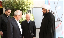 دبیرکل و نایب رئیس حزب موتلفه با پیکر سردار شهید &laquo;خیرالله صمدی&raquo; وداع کردند
