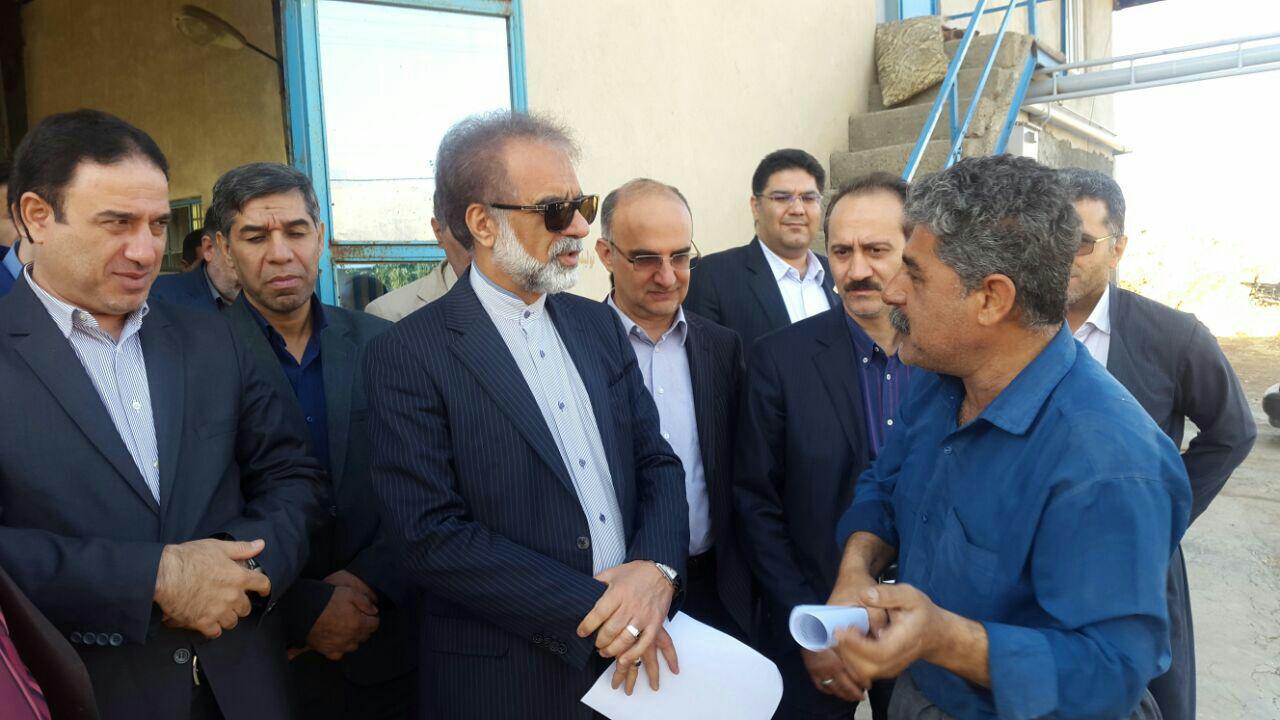 بازدید  معاون وزیر کشور از شهرک صنعتی پاوه
