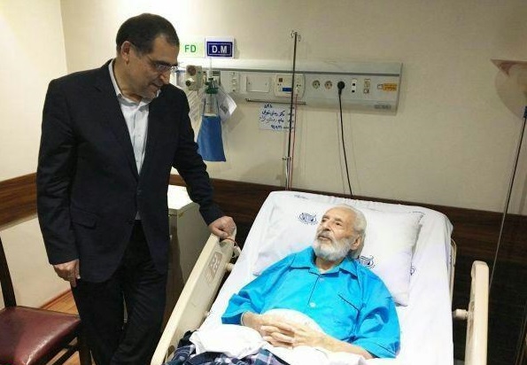 وزیر بهداشت از جمشید مشایخی عیادت کرد