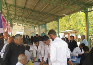 برپایی ۲ ایستگاه سنجش سلامت توسط بسیج جامعه پزشکی در لرستان