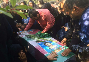 تشییع پیکر شهید غواص در بهشهر