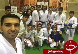 کاراته کا‌های نونهال استان قزوین در اردوی تیم ملی