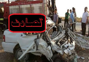 ۶ مصدوم بر اثر واژگونی یک دستگاه پراید در کوهدشت