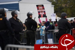 تظاهرات نژادپرستان در تنسی آمریکا در اعتراض به پذیرش پناهجویان+تصاویر