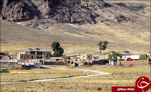 روستایی سبز در دل کوهستان