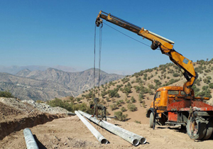 طرح تأمین آب و آبیاری نوین اراضی روستای گل‌سفید