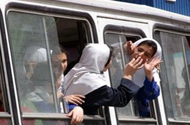 تصادف سرویس مدرسه در شیراز