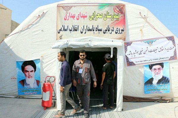 بیمارستان صحرایی در تنگستان راه&zwnj;اندازی شد