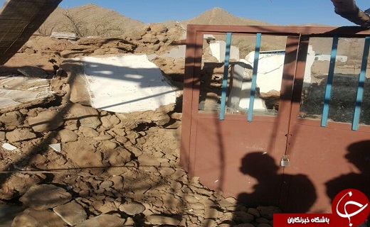تصاویری از روستای گورک پس از زلزله 6 ریشتری امروز