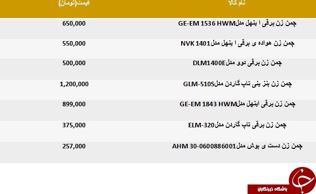 خرید یک چمن زن برقی چقدر آب می خورد؟