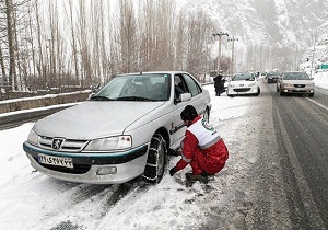 تردد در گردنه های استان سمنان با زنجیر چرخ میسر است