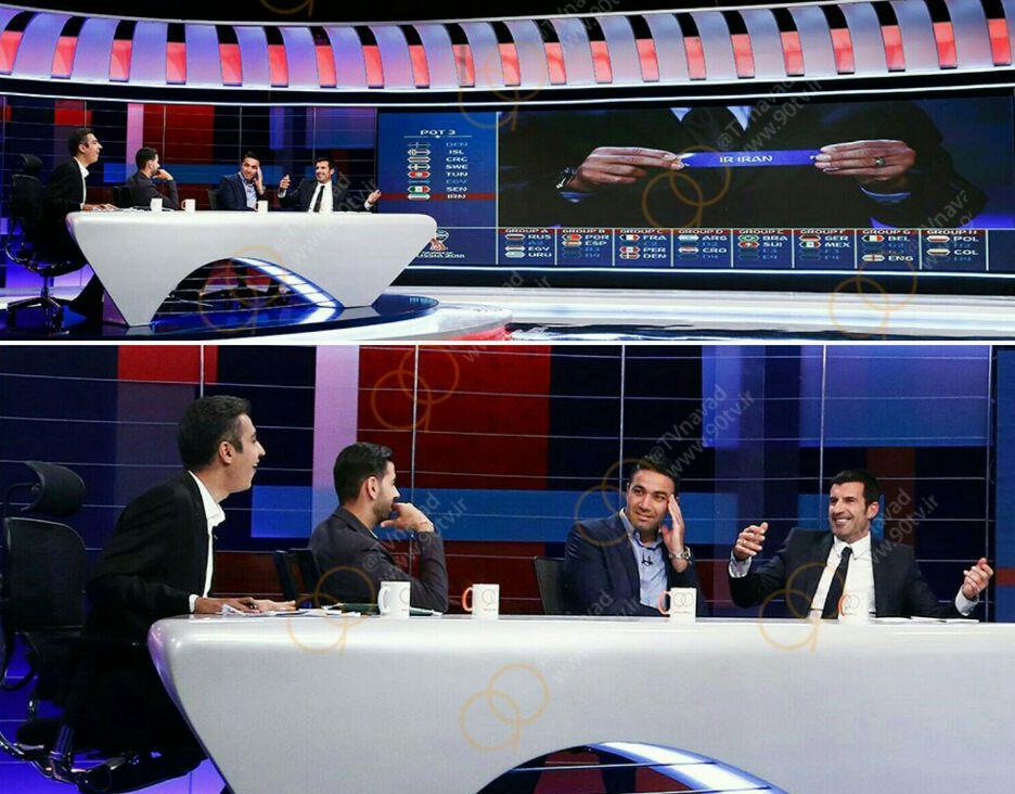 اعتراف بزرگان فوتبال جهان به گروه سخت ایران/لباس مجری قرعه کشی جام جهانی سوژه برنامه نود شد