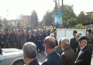 تشییع پیکر آیت الله سجادی در نور