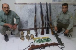 دستگیری شکارچیان غیرمجاز در هشترود