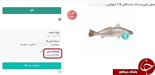 تصاویری از گران&zwnj;فروشی نجومی یک سوپرمارکت آنلاین را ببینید
