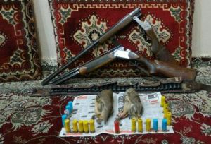 دستگیری شکارچیان متخلف در رودسر