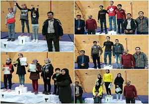 نفرات برتر مسابقات سنگ‌نوردی چهارمحال و بختیاری