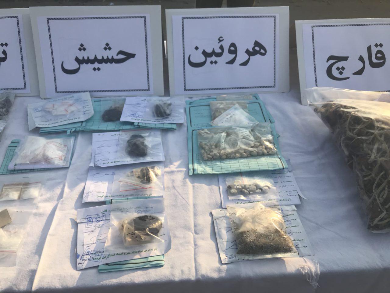 کشف 2 تن انواع موادمخدر طی هفته گذشته/ انهدام 7 باند قاچاق+ عکس