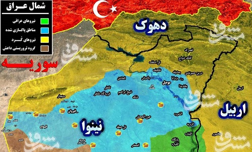 از پاکسازی لانه فساد داعش تا کشیدن دندان طمع بارزانی/ چه مناطقی از عراق همچنان در تصرف نیروهای کرد قرار دارد؟