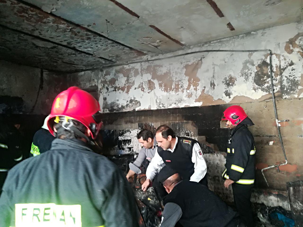 منزل مسکونی طعمه حریق شد