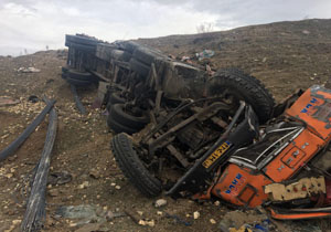 واژگونی مرگبار تریلی در «کلیبر» تصاویر