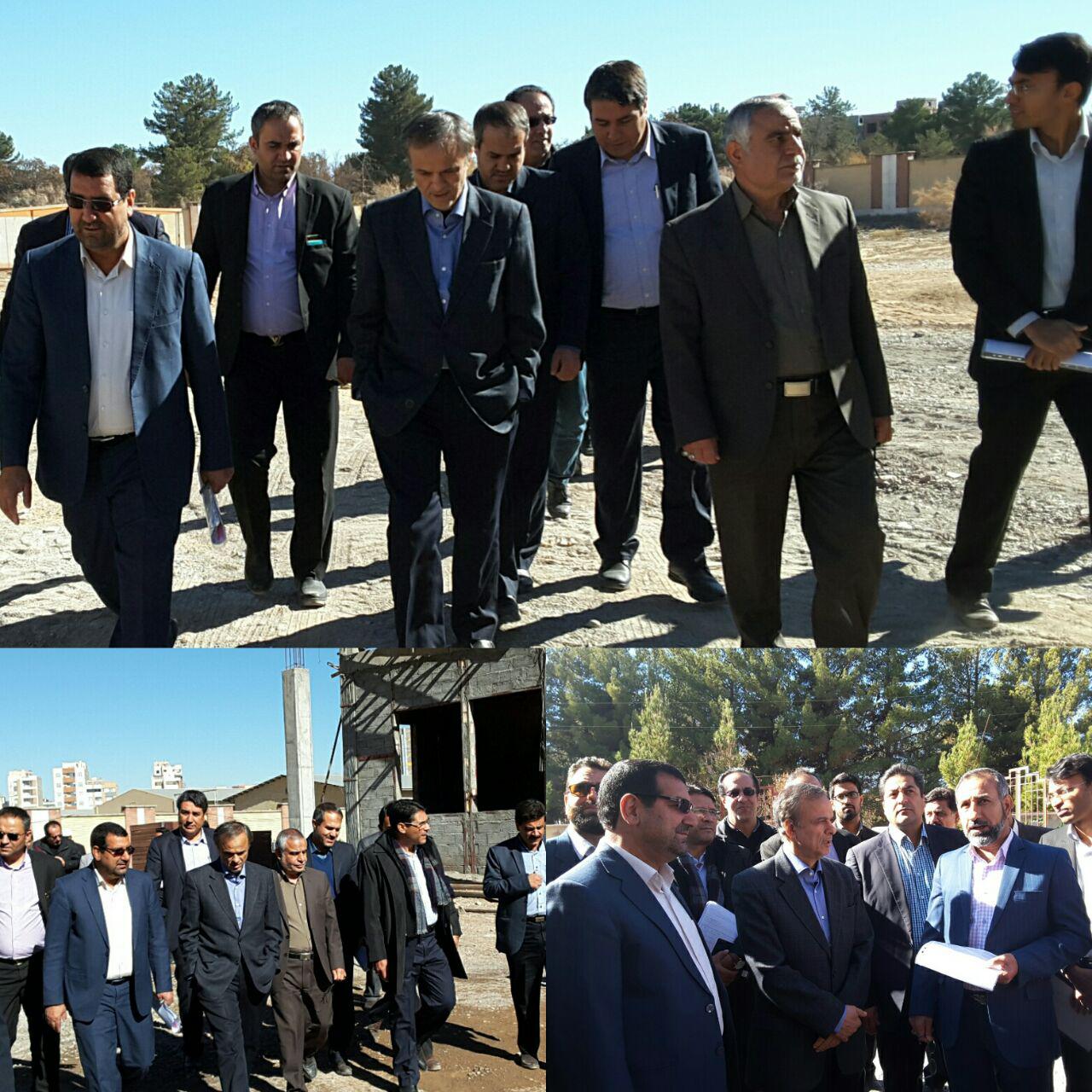 بازدید مسئولان از پروژه های عمرانی دادگستری کرمان