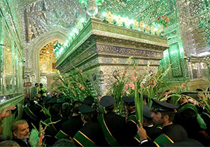 سومین حرم اهل بیت (ع) غرق در نور و شادی