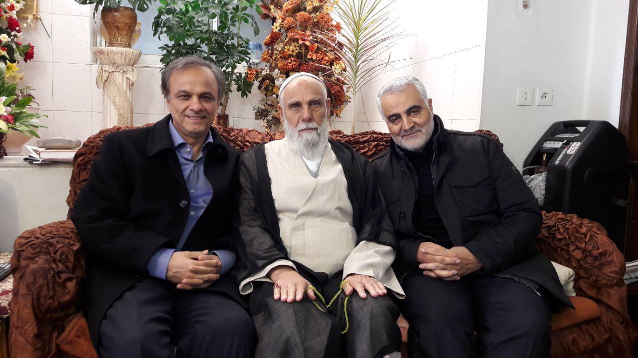 دیدار فرمانده "سپاه قدس" و "استاندار کرمان" با "آیت الله جعفری"