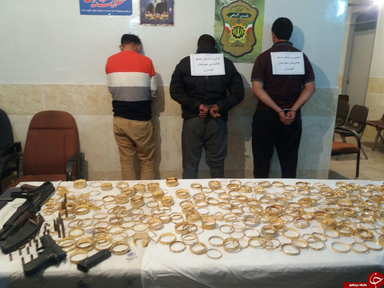 سارقان و قاتلان فراری طلافروشی گچساران دستگیر شدند+عکس
