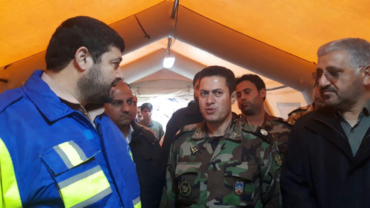 حال و هوای خدمت رسانی به مصدومان در بیمارستان تازه تاسیس سرپل&zwnj;ذهاب