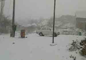 فیلمی از بارش زیبای برف در روستای "کلیشم"