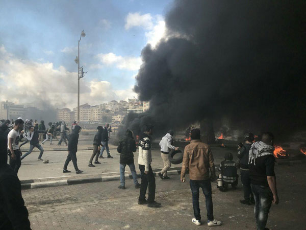 تظاهرات فلسطینیان در بیت&zwnj; لحم به خشونت کشیده شد