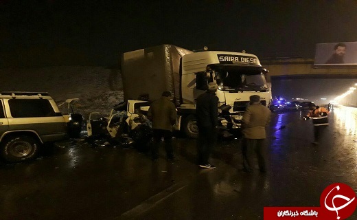 واژگونی تریلی ۳۵ مصدوم بر جای گذاشت