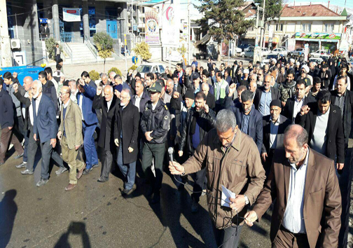 راهپیمایی ضد صهیونیستی مازندرانی&zwnj;ها پس از اقامه نماز جمعه