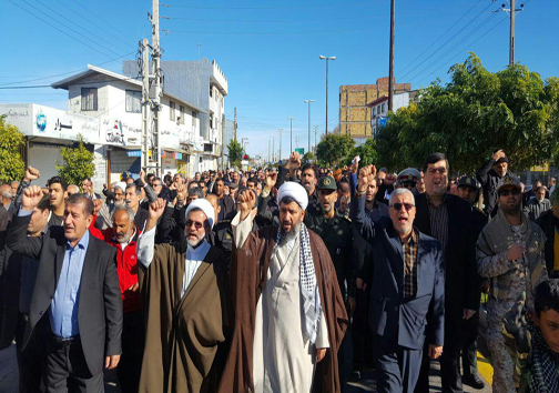 راهپیمایی ضد صهیونیستی مازندرانی&zwnj;ها پس از اقامه نماز جمعه