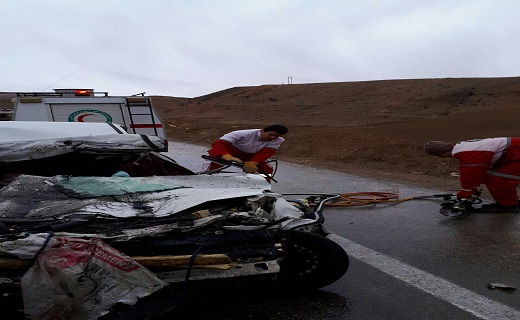 ⁩⁩۵ کشته در تصادف ساعتی قبل در خراسان شمالی