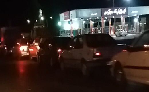 صف طولانی جایگاه سی ان جی در سیرجان + فیلم