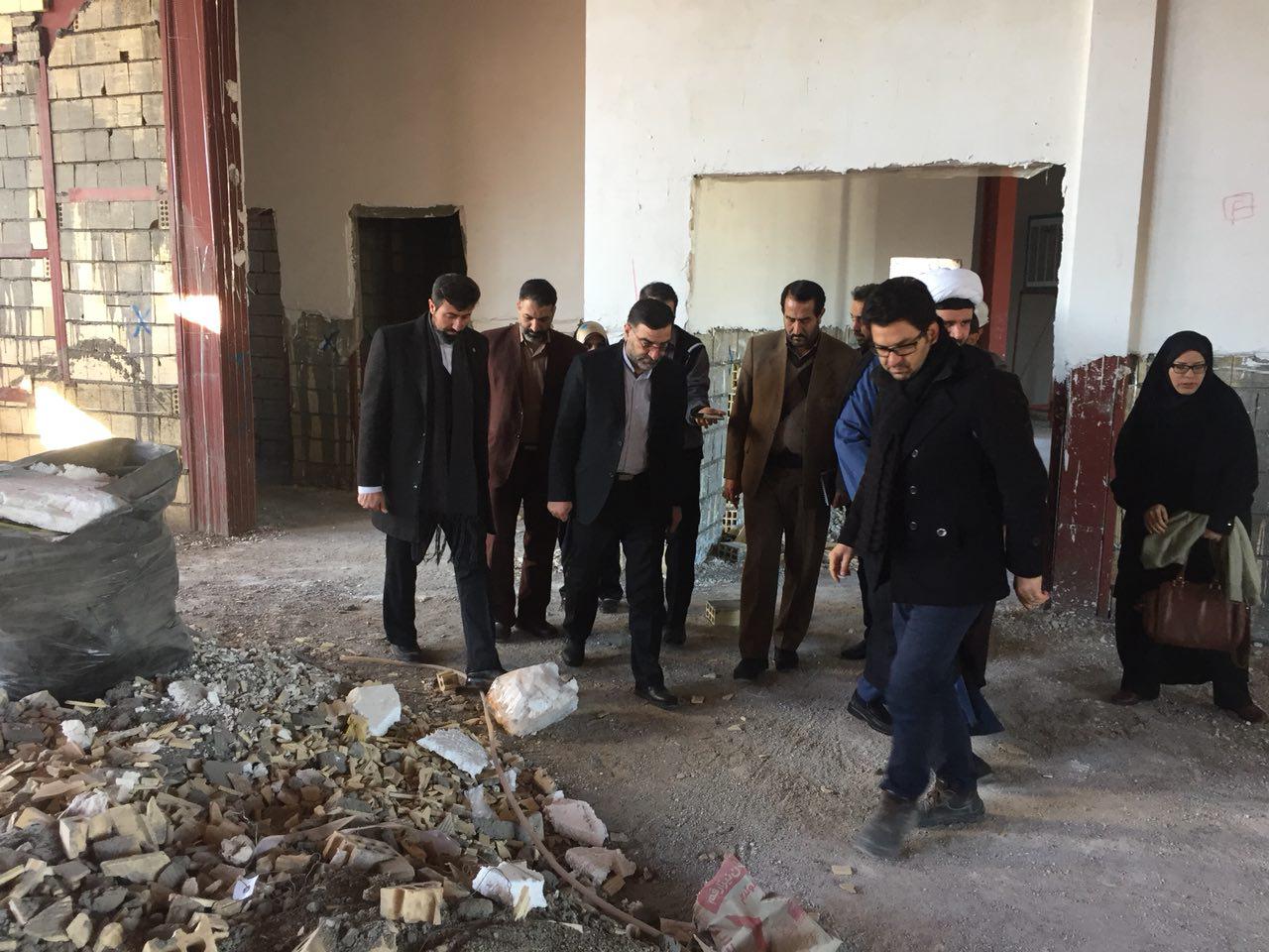 بازدید نماینده استان قم در مجلس شورای اسلامی از پروژه های نیمه تمام