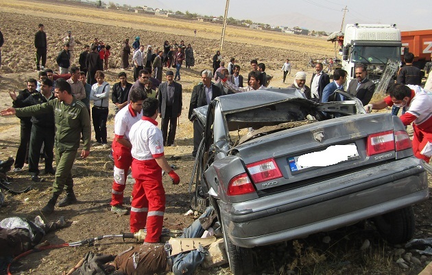تصادف در محور نهاوند جان 4 تن را گرفت