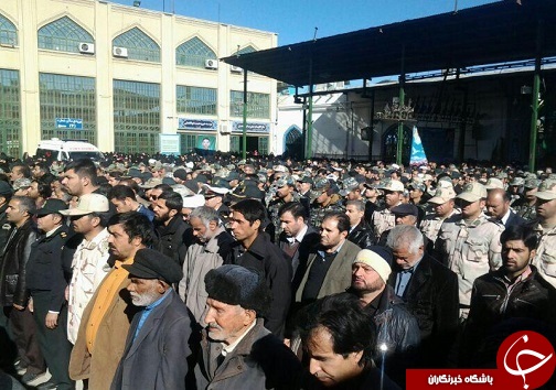 هم اکنون مراسم تشیع شهید هادی کاردیده در بیرجند+تصاویر