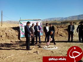 برگزاری آیین کلنگ زنی یک دبستان در باغملک