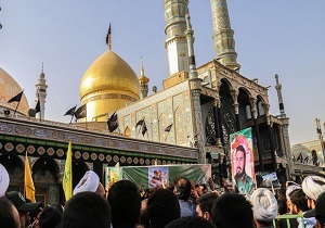 تشییع پیکر مطهر 5شهید مدافع حرم درقم
