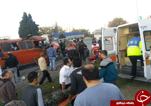 مصدومیت ۲۱ نفر در دو سانحه رانندگی شهر&zwnj;های نکا و بهشهر
