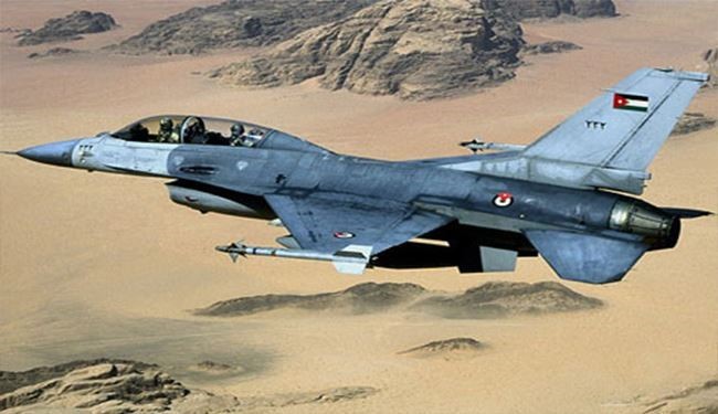 سقوط یک فروند هواپیمای نظامی ارتش اردن