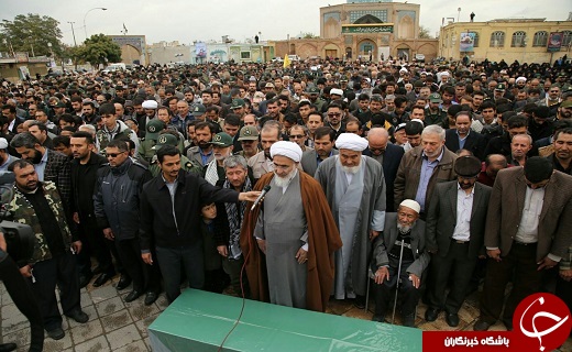 تشییع پیکر شهید مدافع حرم روح الله رحیمی در قزوین