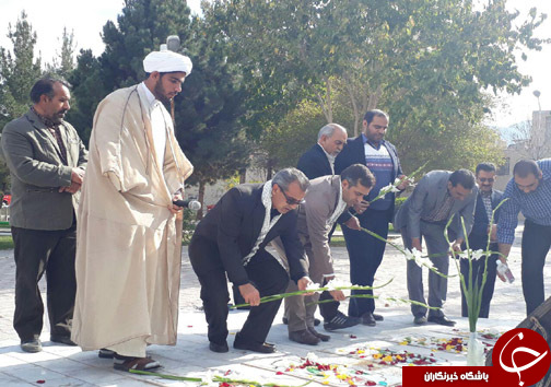 تجدید میثاق کارکنان بهزیستی شهرستان بیرجند با شهدا+تصاویر