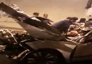 تصادف تلخ و دلخراش در پل زال + فیلم