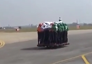 موتور سواری 58 نفری! + فیلم