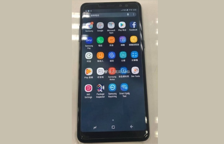 کتابچه راهنمای Samsung Galaxy A8 2018 وجود جک صوتی و صفحه نمایش 18: 9 را تایید کرد